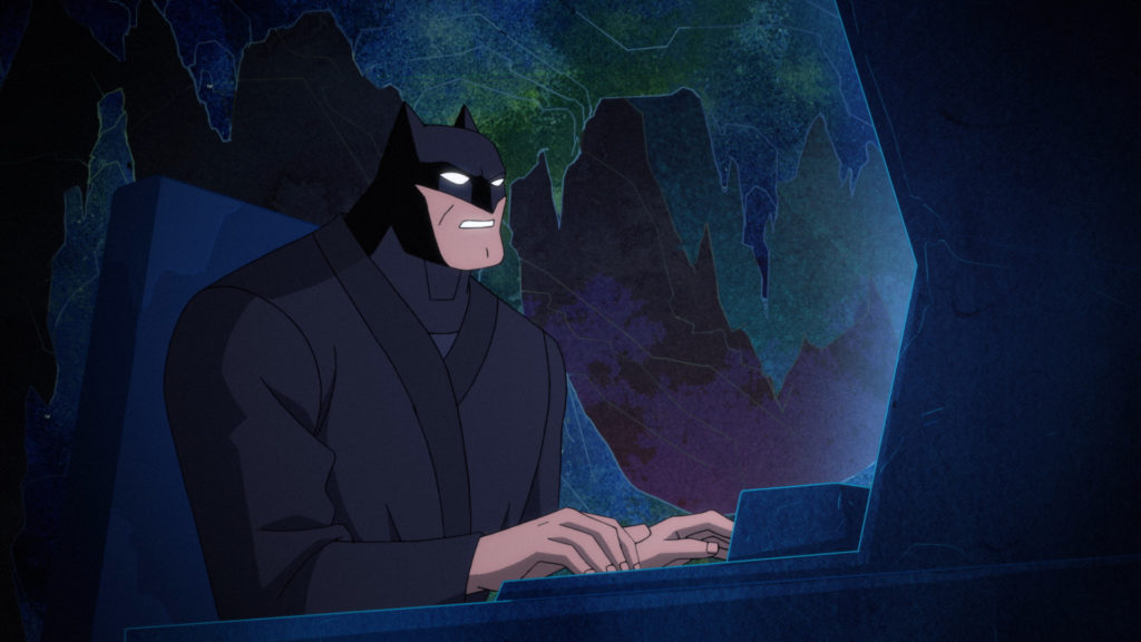 Batman on the Batcomputer.