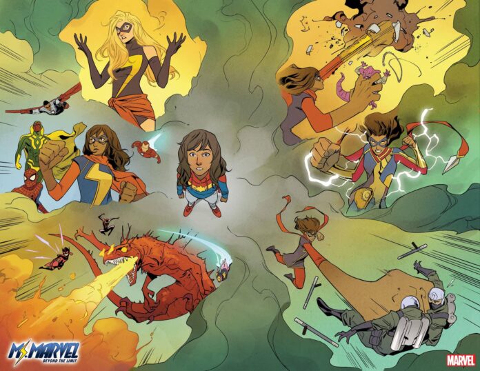 the many multiverse kamala khans in ms marvel beyond the limit