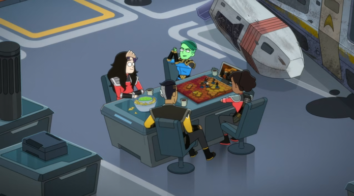 The lower deckers play a Klingon role-playing game