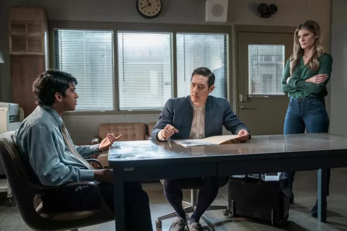 Ben, Addison, and Camilo in a meeting room