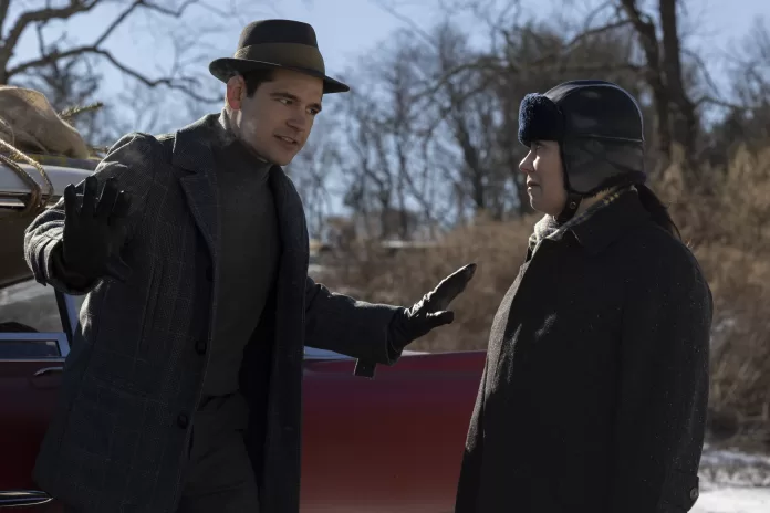 screenshot of mike and Susie in the marvelous mrs. maisel