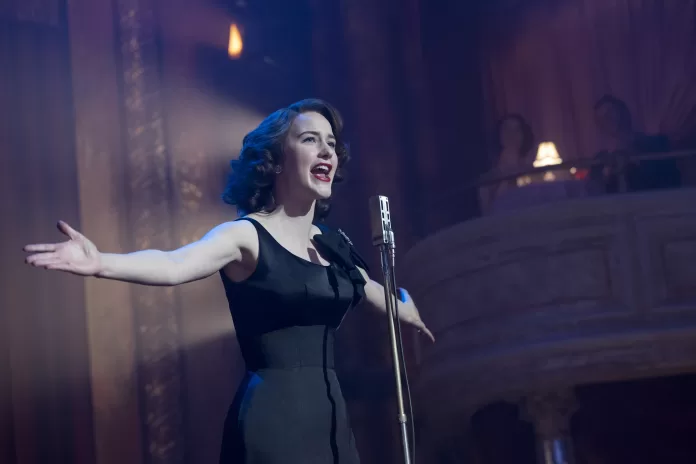 Rachel Brosnahan in The Marvelous Mrs. Maisel